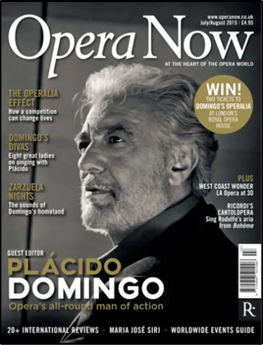 Opera Now, Julio/Agosto 2015